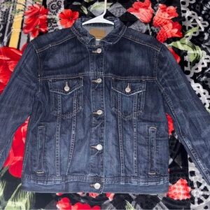 American Eagle Outfitters Dark Blue Jean Jacket